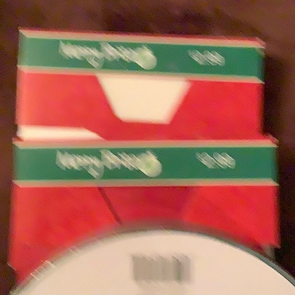 55 yards wired green/blue sparkle ribbon, 100 yards ea. white holiday & red - Picture 2 of 2